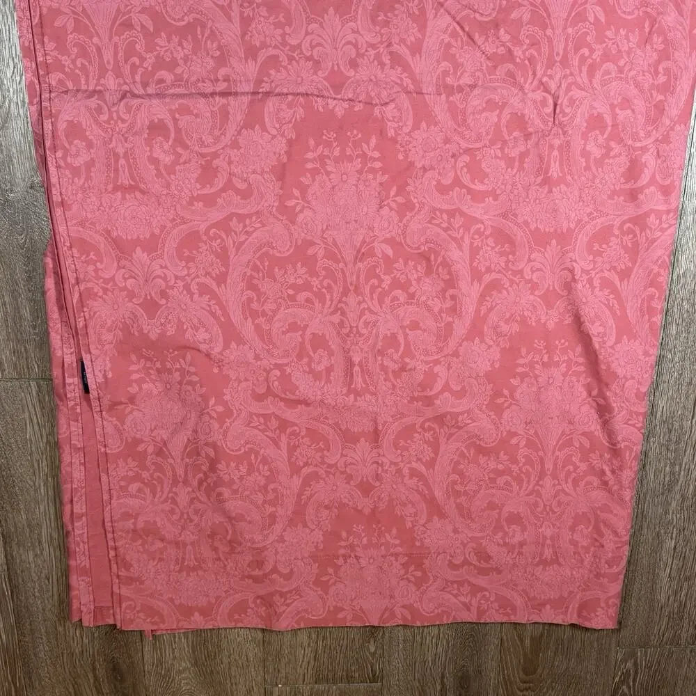 Read*** Vintage Ralph Lauren AVERY Coastal Red King Flat Sheet USA Made